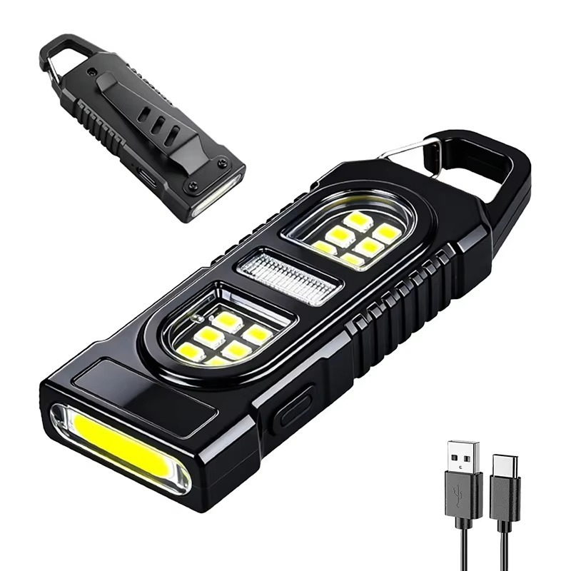 Keychain Flashlight - Camping Walking Table Lamp, Powerful Mini