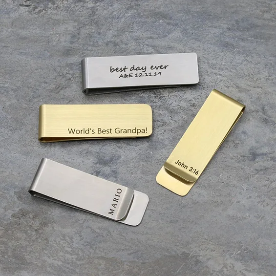 Money Clip Magnetic - Personalized Money Clip Engraved Gift Custom