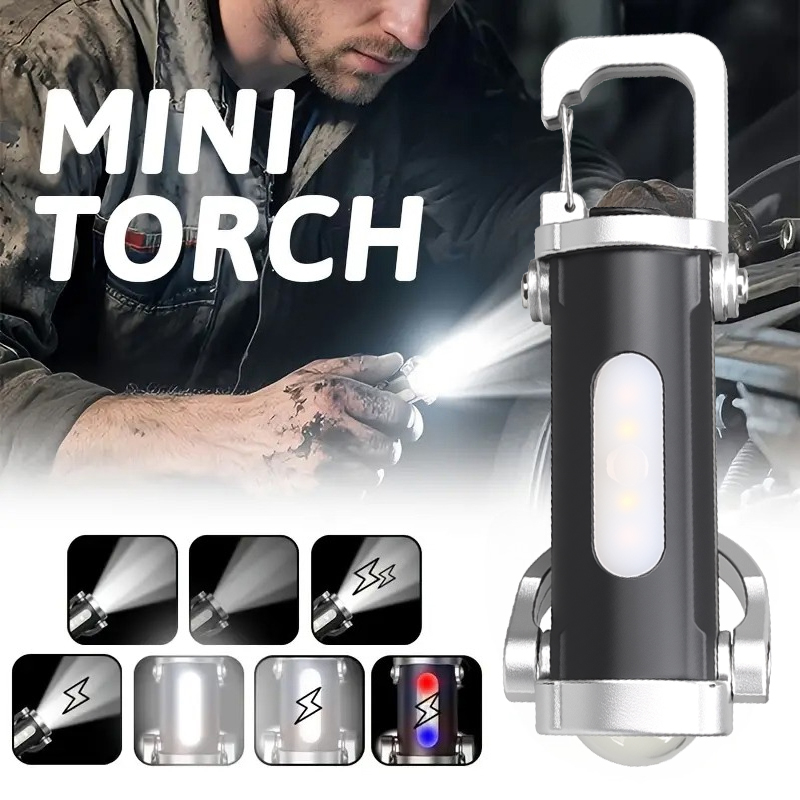 Keychain Flashlight - Mini Rechargeable Keychain Flashlights 800LM EDC