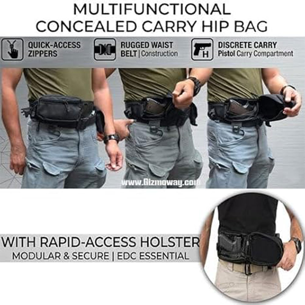 Tactical Pistol Bag Gun Bag Co - огляд і ціна Edc Carry Fanny Pack