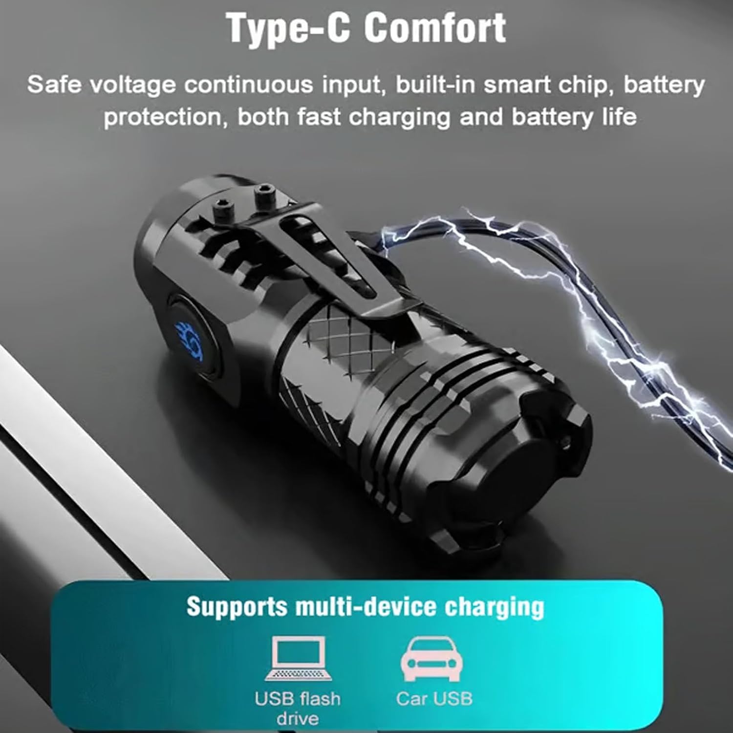 High Strong Power Tactical Fla - огляд і ціна Keychain Flashlight
